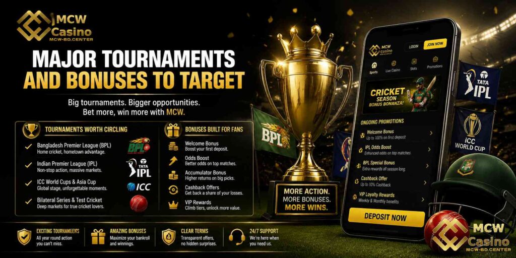 Major Tournaments and Bonuses to Target
